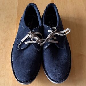 Clarks Navy Suede Men's Oxfords